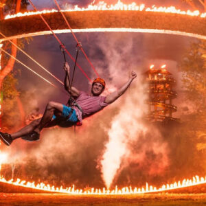 Parque Xplor fuego